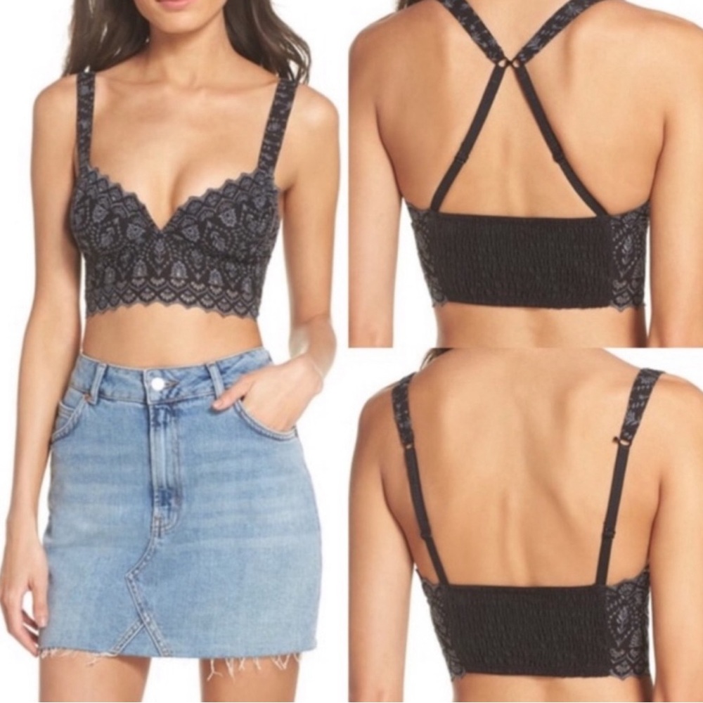 Free People Ezra Bralette Sz M - Picture 4 of 6